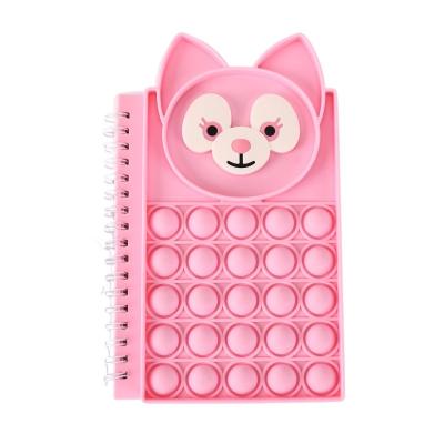 China Na Bei Er Press Educational Bubble Ling Notebook Pest Control A6 Toys Coil Practice Silicone Loose-leaf Notebook for sale