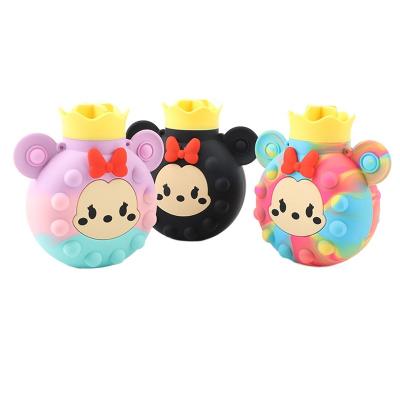 China Mini Kids Hand Warmer Keeping Warm With Soft Toy Cover Cute Silicone Hot Water Bag Water Bottle For Adult Pain Relief Restrains Back Neck for sale