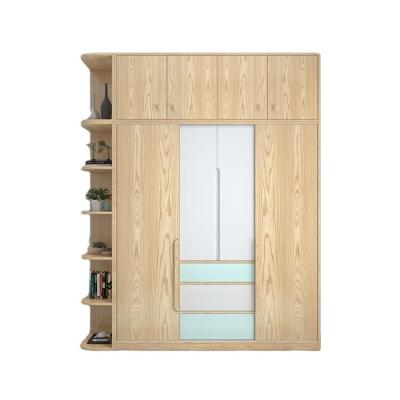 China Custom Expandable Modern Bedroom Furniture Minimalist Wooden Wardrobe Cabinets for sale