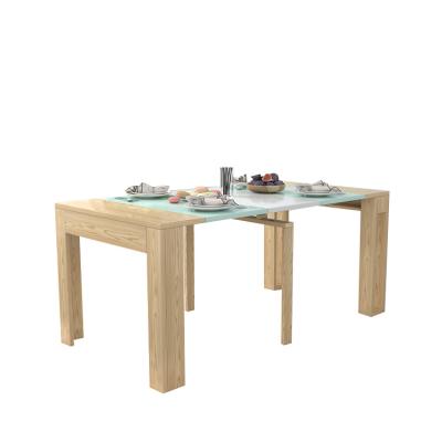 China (Other)Wholesale Adjustable Modern Wooden Square Dining Table Chairs Dining Table Set for sale