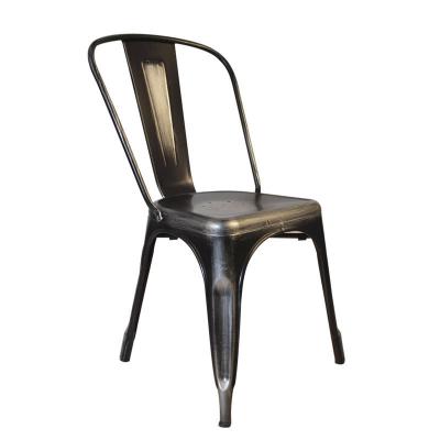 China (Other) Gold Fashion Factory Adjustable Black Brushed Home Sale Metal Manufacturer Dining Chairs for sale