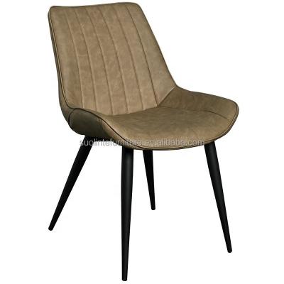 China (Other)Wholesale Hotel Tub Coffee Lounge Chair Accent Retro PU Leather Adjustable Leather Dining Chair for sale