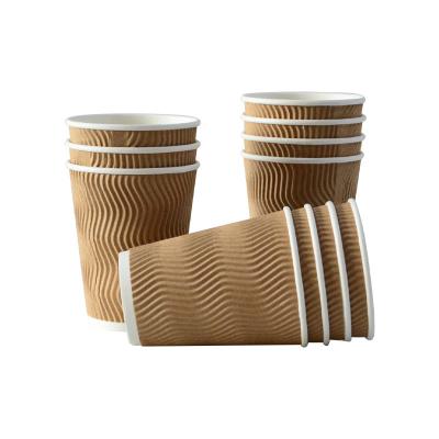 China Promotional custom printed logo disposable packaging coffee paper cup for sale