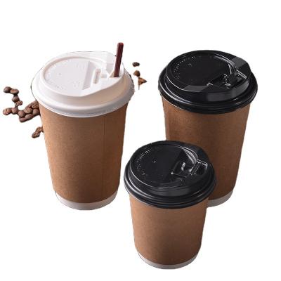 China Customized Printing 8oz 12oz 16oz Disposable Double Wall Coffee Paper Cup Beverage Cup for sale