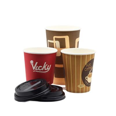 Κίνα Natural kraft double wall custom printed disposable paper cups προς πώληση