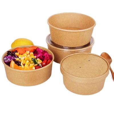 Cina 12 oz paper salad bowl paper food container in vendita