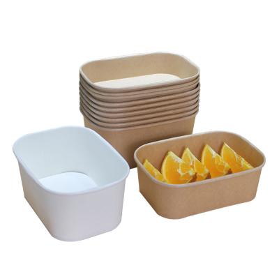 China Factory custom logo size salad bowl paper bowls for food for sale