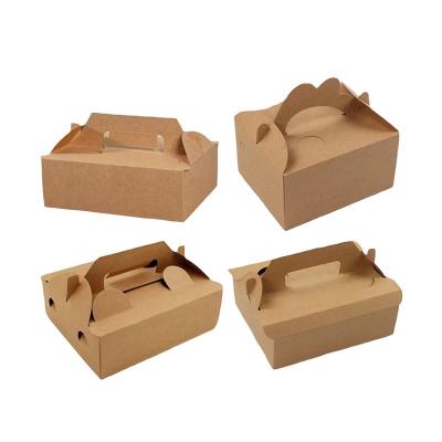 China Kraft Corrugated Cardboard Boxes Take Out Food Containers Packing Boxes for Pizza Cake Cookie for sale