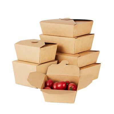 China Paper Bowls Food Packing Take Away Box Food Paper Container for sale