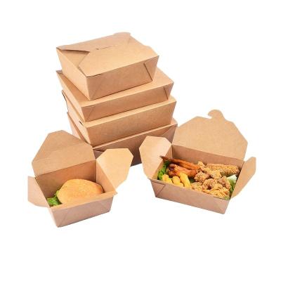 China Best Selling Food Packaging Lunch Box Kraft Paper for Snack for sale