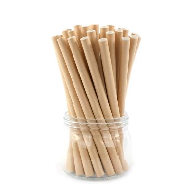 China Customized food grade disposable paper straw for drinking for sale