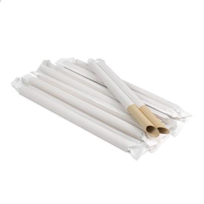 China Manufacturer white paper straw eco friendly brown kraft paper straws for sale