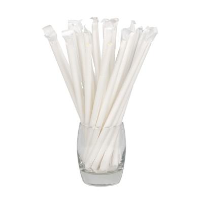 China Kraft Paper Straw Wrapped Packing Disposable Drinking Straws Customized Size for sale