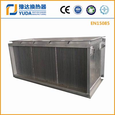 China Air to air cooler for VOC waste gas treatment cooling system, plate bar heat exchanger, aluminum cooler for sale