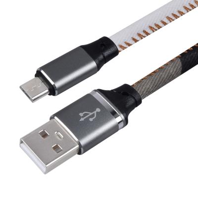 China Shenzhen usb c charger daily bulk data line long 1M 2M 3M android micro usb cable leather durable for sale