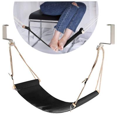 China 2021 Modern Adjustable Foot Rest Hammock Mini Foot Rest Stand Under Office Home Office Suitable For Normal Square Tables Not For Round for sale