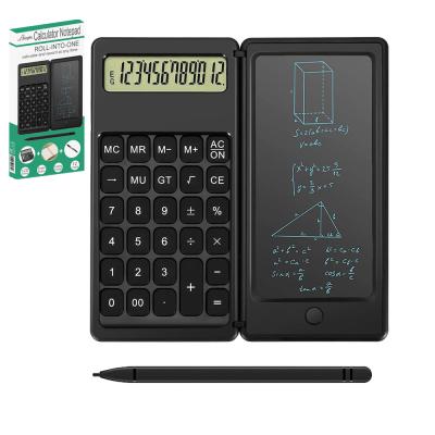 China 12-Digit Calculator General Purpose Desktop Calculator with Write Tablet Multifunctional Mute Portable Foldable Desktop Calculator for Office Meeting Study for sale