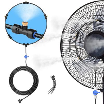 China Outdoor Fan Kit Water Misters Garden Mist for Patio Portable Mist Cooling System for Mist Fan Independent Valve for Water Control for sale