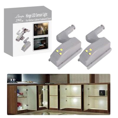 China 2pcs/pack Modern Universal Cabinet Cupboard Hinge Sensor LED Light For Modern Kitchen Home Lamp for sale