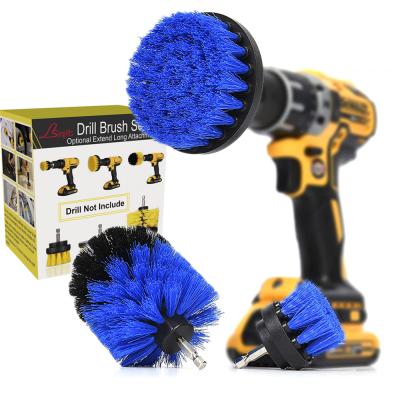 China Cleaning Tending Car Hot Clean Brush Products Brush 3pcs Professional Drill Brush Kit for sale