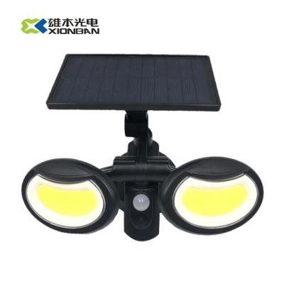 China 360 Degree Solar Dual Sensor Interaction Wall Lamp Solar Light End Beaming Outdoor Solar Gard Light LED Wall Light for sale