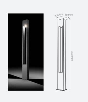 China Garden 36W simple style IP66 led bollard light IK08 high quality led garden lawn bollard lamp for garden steert for sale