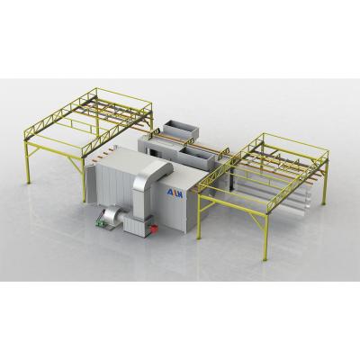 China Building Material Shops Ailin OEM Economic Manual Electrostatic Powder Coating Production Line With Conveying System for sale