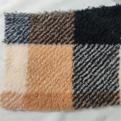 China Wholesale Super Soft 100% Memory Polyester Double Sided Arctic Tricolor Plaid Yarn Yarn Shirt Coat Fabric for sale