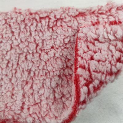 China Wholesale Memory Double Sided Bubble Fleece Lamb Fleece Cotton Fleece Jacket Bedding Home Faded Textile Fabric for sale