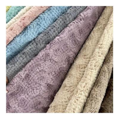 China High Quality Wholesale 100% Polyester Pile Faux Rabbit Fur Dye Fabric From China Top Manufacturer for sale