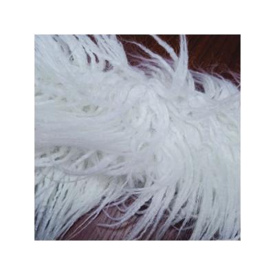 China China Dyeing Supplier Produce High Quality Soft Fluffy Faux Sheep Fleece Plush Fur Fabric Mongolian Faux Fur Hair for sale