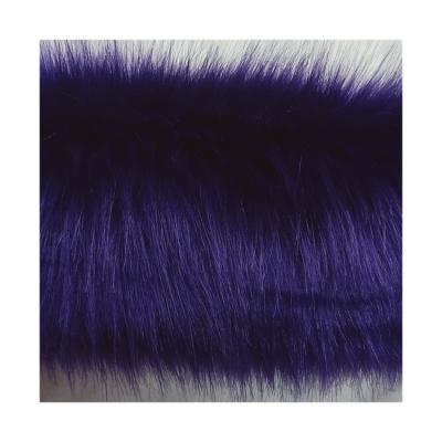 China High Quality Dye Pom Pom Animal Long Hair Fabric Faux Fur Grass Fox Fur Winter Coat Fur Collar for sale