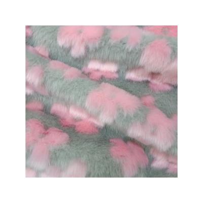 China Professional High Quality Custom Made Faux Fur Fabric Long Dye Supplier Hair Knitted Plush With Low Price for sale