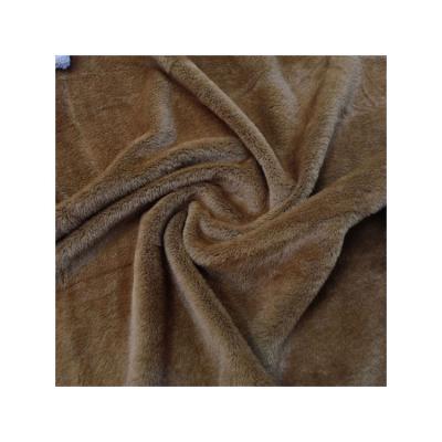 China China Manufacturer Wholesale Low Price Soft Plush Faux Fur Faux Fur Grass 100 Polyester Dye Fabric for sale