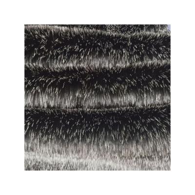 China Black Soft Faux Fur Fabric Supplier High Quality Polyester Fabric Soft Faux Fur Winter Dye Apparel for sale