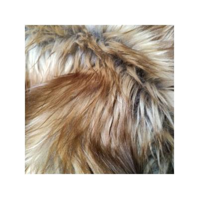 China Factory direct supply professional plush polyester faux fur brown plush dye fabric for sale for sale