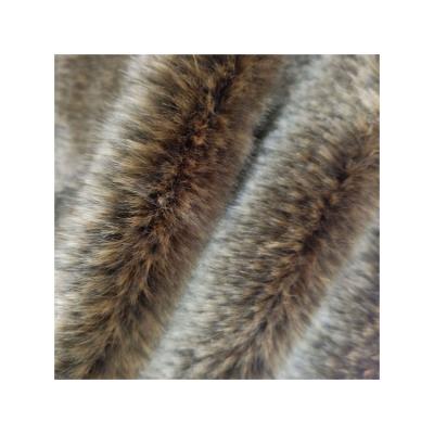 China Wholesale professional supply mixed color faux fur fabric two color fox plush toy dyeing low price is on sale for sale