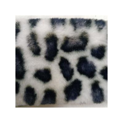 China Professional Supply Low Price Wholesale Dye Leopard Printed Artificial Fur Rabbit Faux Fur With Low Price for sale