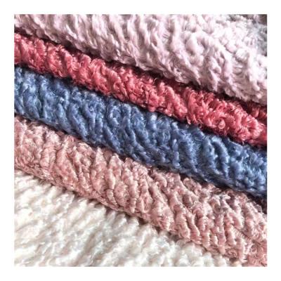 China Wholesale High Quality Polyester Fabric Faux Fur Factory Sale Low Price Dyeing Imitation Fabric for sale