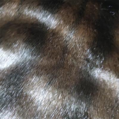 China Cheapest Professional Factory Price Production Leopard Print Faux Mink Fur Dyeing Women Coat Fur Fabric for sale