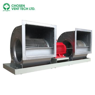 China Hotels Industrial Materials Drying Double Inlet High Pressure Double Fan Centrifugal Blower for sale