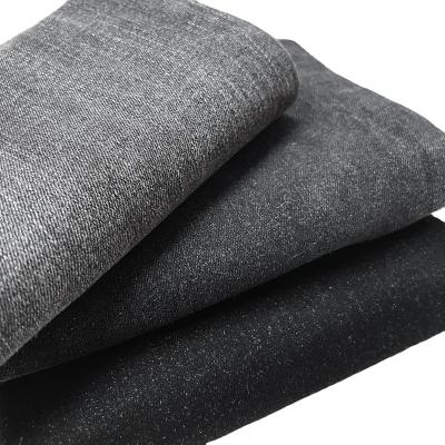 China 9.3 oz Color Woven Good Quality Stretch Denim Fabric Breathable Hot Sale Popular Rope Blue Gray for sale