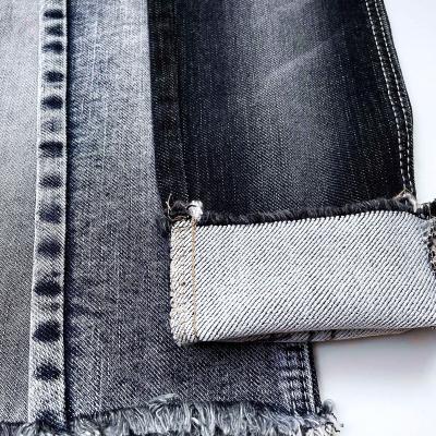 China Factory Breathable Cotton Fabric12.5 Ounce Stretch Polyester Spandex Cotton Denim Jacket Rolls Blue Black Fabric for sale