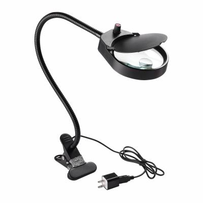 China PD-5S Glass Flexible Clip Led Lamp Magnifier With LED Bright Adjustable Light for sale