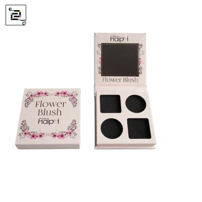 China Handmade Good Quality Rigid Cardboard Empty Eyeshadow Palette Paper Packaging Box for sale