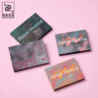 China Matt Lamination Magnetic Type Handmade Cosmetic With Mirror HP Eyeshadow Palette Packaging Rigid Paper Box Luxury Blush for sale