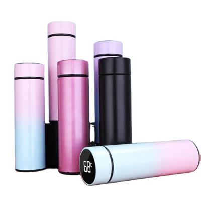 China Wholesale 304 Disposable Smart Thermo Water Bottle Display Temperature Dual Flask LED Vacuum Stainless Steel for sale