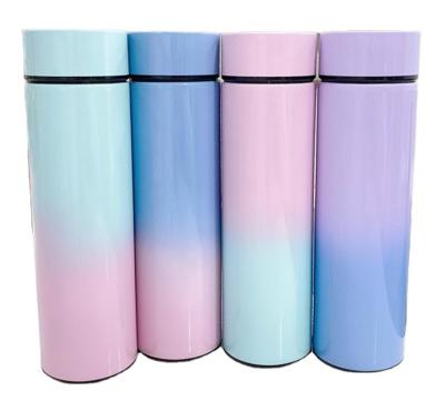 China High Quality Disposable Smart Water Bottle Stainless Steel Vacuum Bottle With Led Display Temperature Lid for sale