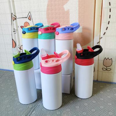 China Logo Sublimation Printable Custom Double Wall Disposable Insulated Vacuum 350ml Kids Water Bottle Tumbler for sale