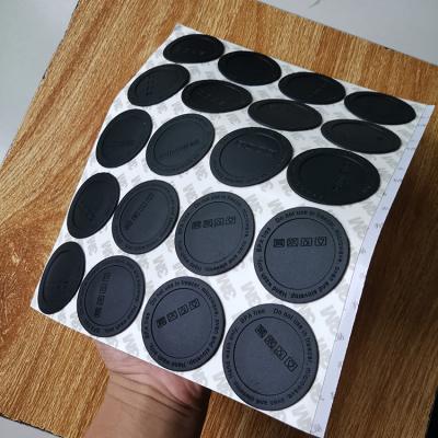 China Disposable Self Adhesive Black Rubber Coaster For 20oz 30oz Tumbler Bottom Protective Sticker Skinny Round Waterproof Heat Resistant for sale